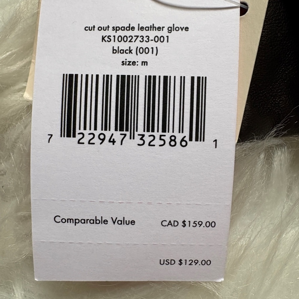 Kate Spade Black Leather Gloves - Picture 4 of 4